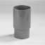 Afbeeldingen van PVC Verlengde HWA mof 70mm mof/ verjongd spie grijs L=127mm