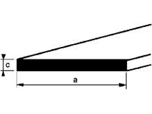 Afbeeldingen van Roval Aluminium profiel plat 70 x 3mm