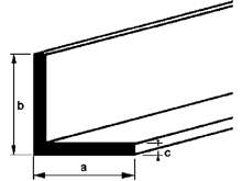 Afbeeldingen van Aluminium hoekprofiel 30 x 15 x 2mm