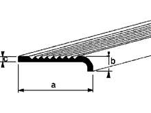 Afbeeldingen van Trapkantprofiel aluminium 30 x 6 x 2.5mm