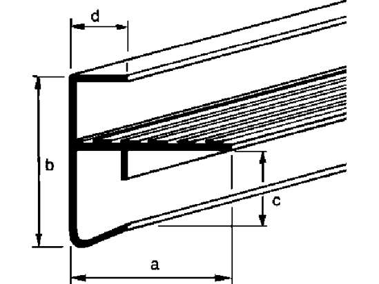 Afbeeldingen van Dakrandprofiel aluminium 35 x 35/25mm