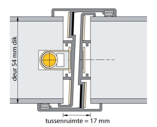 Afbeeldingen van Alprokon Deurnaald uitvoering 240/600u/2315mm links