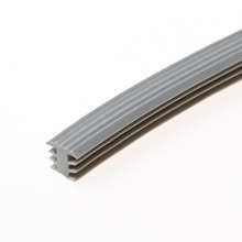 Afbeeldingen van Inleg trapstrip kunststof met T-Profiel aluminium antislipprofiel 8 x 11mm