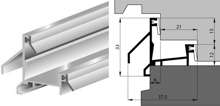 Afbeeldingen van Ellen Tochtprofiel opbouw aluminium anb-11