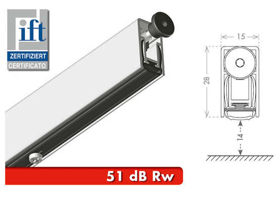 Afbeeldingen van Valdorpel ASPLU geluiddempend 51dB 15 x 28 x 1130mm