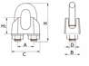 Afbeeldingen van Staaldraadklem 920-08I Type 741 RVS AISI 316 8mm 8000.003.05I8