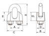 Afbeeldingen van Staaldraadklem 400-03E Type 741 verzinkt 6mm 8000.003.0506