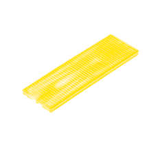 Afbeeldingen van Kunststof steunblokje (glasblokje / beglazingsblokje), geel 30 x 4 x 100mm