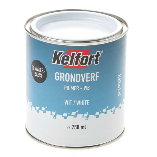 Afbeeldingen van Grondverf wit waterbasis 750ml-