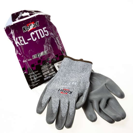 Afbeeldingen van *Handschoen snijbest.kl.5 grijs L/9-