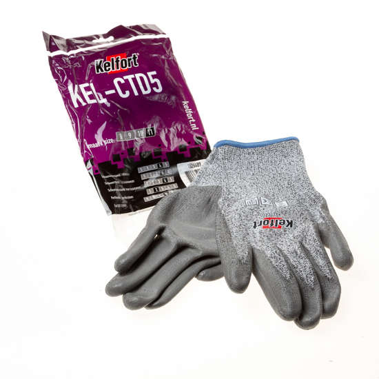 Afbeeldingen van Handschoen snijbest.kl.5 grijs  XXL/11