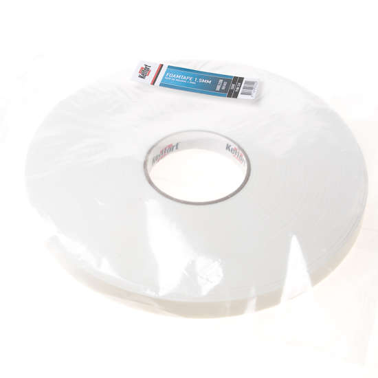 Afbeeldingen van Foam tape dubbelzijdig 1.5mm x 19mm x 33 meter