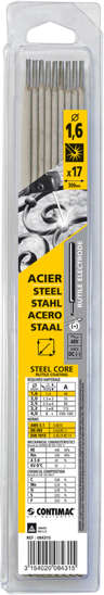 Afbeeldingen van Contimac Laselectroden staal 1.6mm blister van 17 stuks 97121