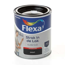 Afbeeldingen van Flexa Hoogglans zwart 750ml