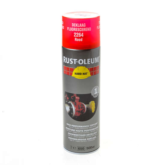 Afbeeldingen van Rust-Oleum Hard Hat fluorescerend rood 500ml