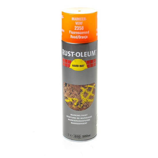 Afbeeldingen van Rust-Oleum Hard Hat markeerverf rood 500ml