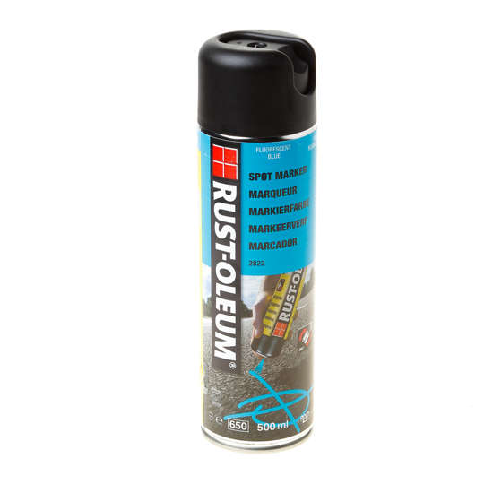 Afbeeldingen van Rust-Oleum Spuitverf markeerspray fluorecerend blauw 2822 500ml