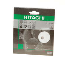 Afbeeldingen van Hikoki Schuurschijf diameter 125 K60 Velcro wit (10 st)