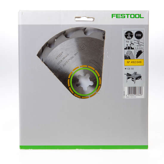 Afbeeldingen van Festool Cirkelzaagblad 16 tanden PW diameter 190 x 2.6 x ff mm (bloemmodel)