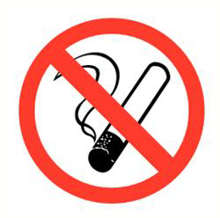 Afbeeldingen van Bord Roken verboden 90mm PVC 331