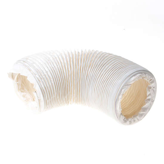 Afbeeldingen van Plastic flexibele pvc slang 102mm 1,5mtr wit