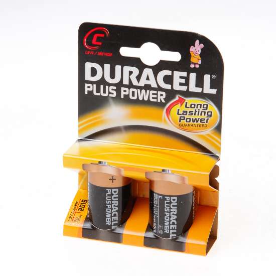 Afbeeldingen van Duracell Batterij Engelse staaf 1.5v lr14 C blister van 2 batterijen