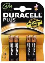 Afbeeldingen van Duracell Batterij potlood 1.5v lr03 aaa blister van 4 batterijen