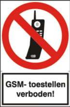 Afbeeldingen van Sticker Gsm-toestellen verboden