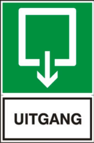 Afbeeldingen van Sticker Uitgang