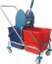 Afbeeldingen van Betra Mopwagen + wringer chroom/kunststof 2 x 25l liter