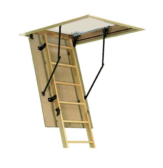 Afbeeldingen van Altrex Woodytrex-Budget 3-delige zoldertrap (inklap) 120 x 60cm