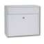 Afbeeldingen van Brievenbus Allux LT150, wit voor wand- en vrijstaande montage.
