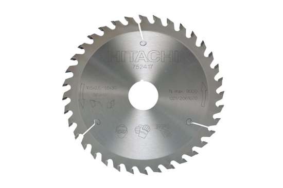 Afbeeldingen van Hitachi Hardmetalen cirkelzaagblad voor hout 216x30 60 tanden