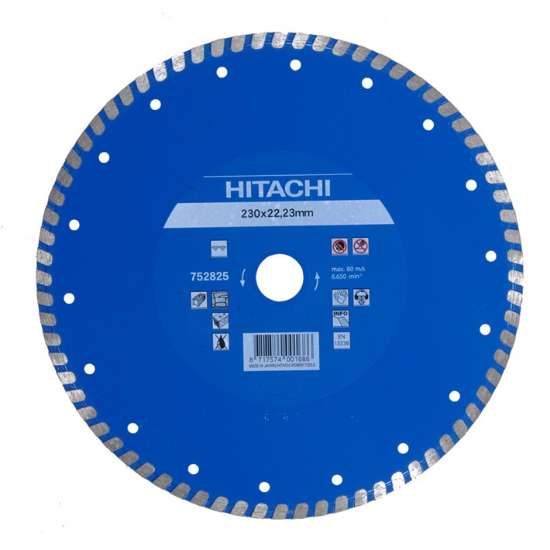 Afbeeldingen van Hitachi Diamant zaagblad type turbo vlak 125x22.2x6mm