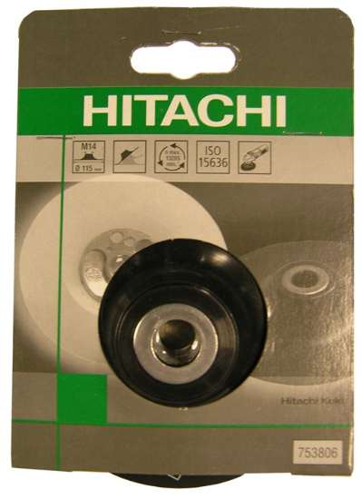 Afbeeldingen van Hitachi Steunschijf met moer 125 mm zacht ISO 15636