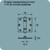 Afbeeldingen van Axa Venelite scharnier topcoat gegalvaniseerd 76 x 76 x 2.4mm 1137-24-23/E
