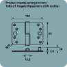 Afbeeldingen van Axa Veiligheidskogelstiftpaumelle topcoat gegalvaniseerd ronde hoeken links 89 x 125 x 3mm SKG*** 1202-37-23/V4E