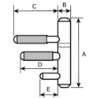 Afbeeldingen van Dulimex Inboorpaumelle 14x75mm zwart