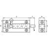 Afbeeldingen van Profielgrendel DRG 402076 SA aluminium 76 x 25mm 0411.182.5076