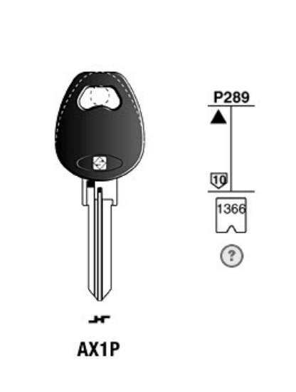 De & Silca Fietssleutel plastic kop staal AX1P