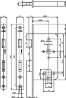 Afbeeldingen van Lips Cilinder anti-paniekslot PC72mm rechtssluitend serie 2428 17 T24 60mm -2