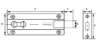 Afbeeldingen van Profielschuif met bocht PSB 880B messing vernikkeld 35 x 80mm 0412.350.3580