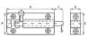 Afbeeldingen van Profielschuif PS 681B messing gepolijst vlak model 25 x 80mm 0412.221.2580