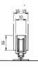 Afbeeldingen van schuifdeurrail 1425 staal geperst bruin 2000 x 18 x 6mm