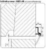 Afbeeldingen van Luvema Dorpelstrip acrylaatbestendig ads 6602.AR 100cm