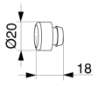 Afbeeldingen van Maco Rubber buffer 10mm 42146