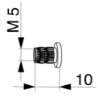 Afbeeldingen van Maco hefschuif hulsmoer M5 tbg greep zonder kom 455274