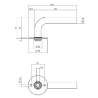 Afbeeldingen van P+E Gatdeel deurkruk L-model op ronde rozet 8mm stift rvs geborsteld