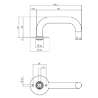 Afbeeldingen van P+E Gatdeel deurkruk U-model op ronde rozet 8mm stift rvs geborsteld