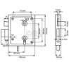 Afbeeldingen van UKS PZ 55/65B Poortslot met hefschoot doornmaat 60mm 0160.095.5651